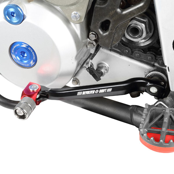 ZETA リボルバーシフトレバー KAWASAKI KLX250, D-TRACKER/X 039 01-20,250SB 039 02-06 レッド ZE90-3142