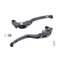 ZETA パイロットレバーセット 可倒式 前後位置調整機能付き YAMAHA YZF-R1/M 039 15-23 , YZF-R6 039 17-20 ,MT09 039 21-23 YZF-R1S 039 16-18 , ブラック ZS63-0611