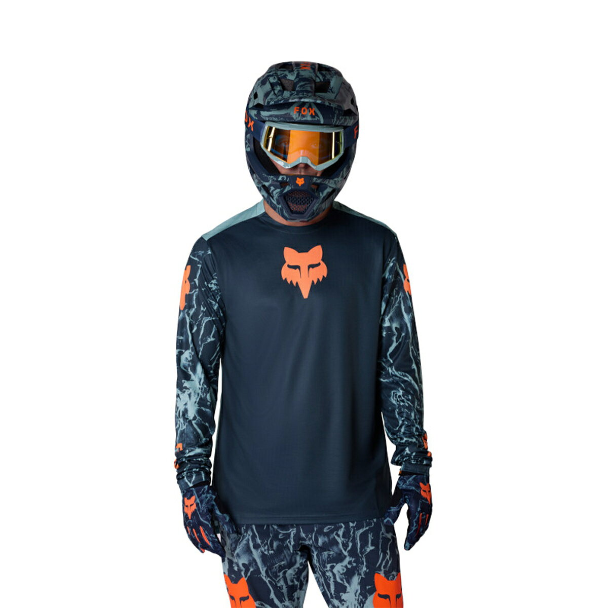 FOX MTB ユース レンジャー LS ジャージ イメージプリント YMサイズ アークティッ...