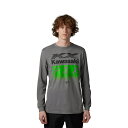 FOX MX カワサキ ロングスリーブTシャツ Sサイズ ヒーサーグレー C7602