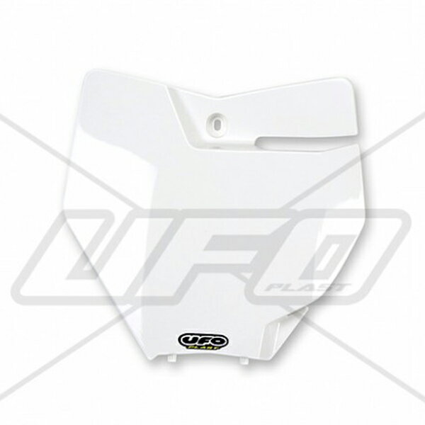 UFO KTM SX/SX-F 16-18 フロントナンバープレート ホワイト プラスチック外装 品番:F1453/メーカー品番:UF-4063-047