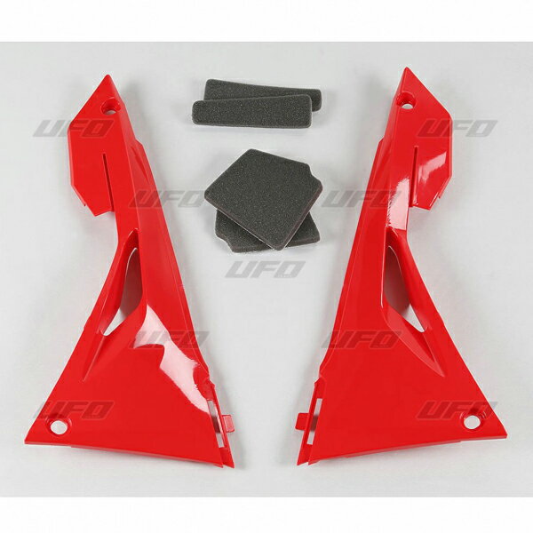 Rakuten - UFO HONDA CRF250R/RX 18-21 CRF450R/RX 17-20 エアボックスカバー 00-CRレッド プラスチック外装 品番:F0744/メーカー品番:UF-4685-070