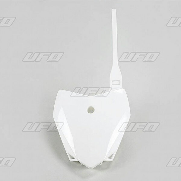 Rakuten - UFO KAWASAKI KLX110 10-25 フロントナンバープレート KXホワイト プラスチック外装 品番:F1284/メーカー品番:UF-4718-047
