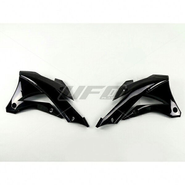乐天商城 - UFO KAWASAKI KX85/100 14-21 ラジエターシュラウド ブラック プラスチック外装 品番:F1295/メーカー品番:UF-4728-001