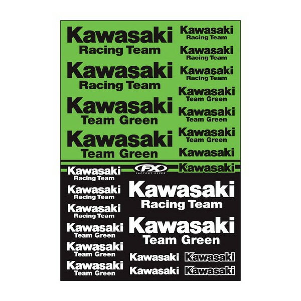 FACTORY EFFEX KAWASAKI OEMステッカーシート RACING FX22-68132