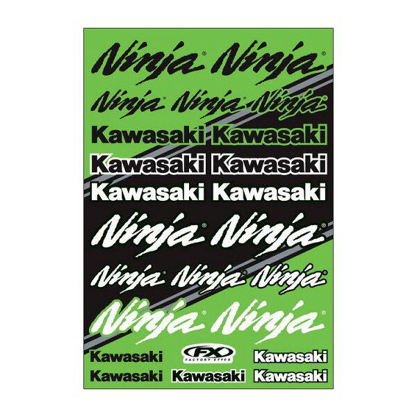 FACTORY EFFEX KAWASAKI OEMステッカーシート SPORT BIKE FX22-68134