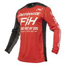 FASTHOUSE MX グラインドハウスジャージ スラマー Lサイズ レッド/ブラック 2804-4010