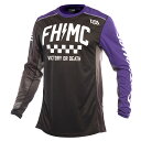 FASTHOUSE MX グラインドハウスジャージ ロワイヤル Mサイズ ブラック/パープル 2402-0309(2)