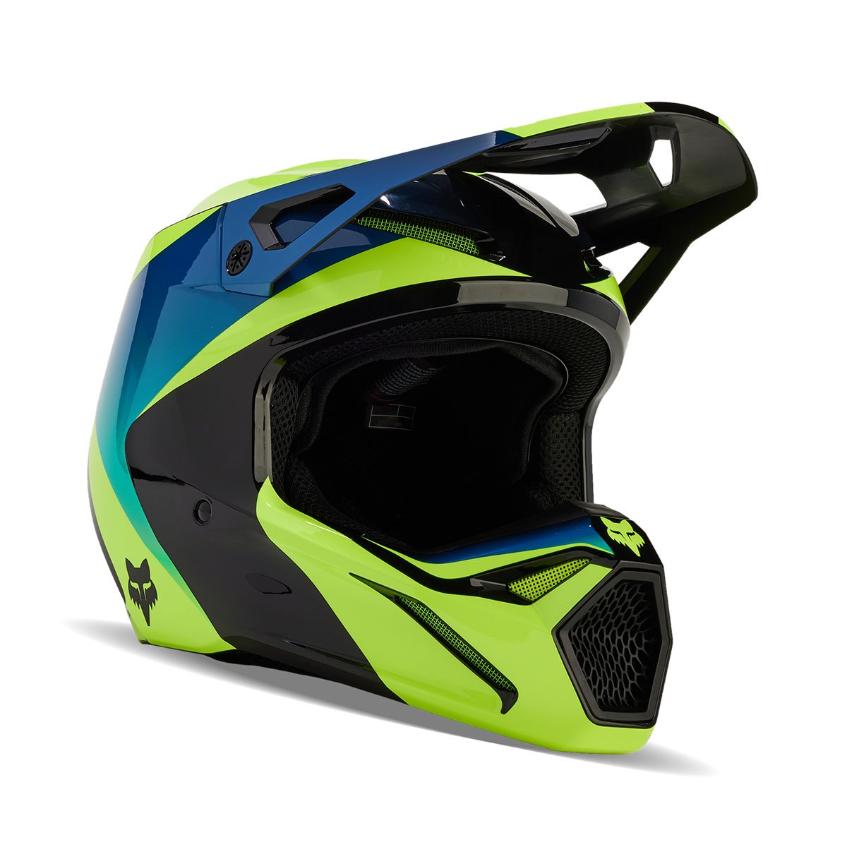 FOX MX V1ヘルメット ストリーク XL(頭囲61-62cm) ブラック/イエロー 31371-019-XL