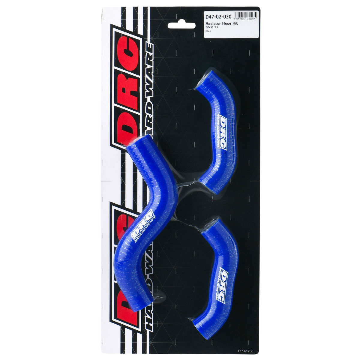 DRC ラジエターホースキット KTM 450SX-F 450XC-F 450SMR HUSQVARNA FC450 FX450 GASGAS MC450F ブルー D47-02-030