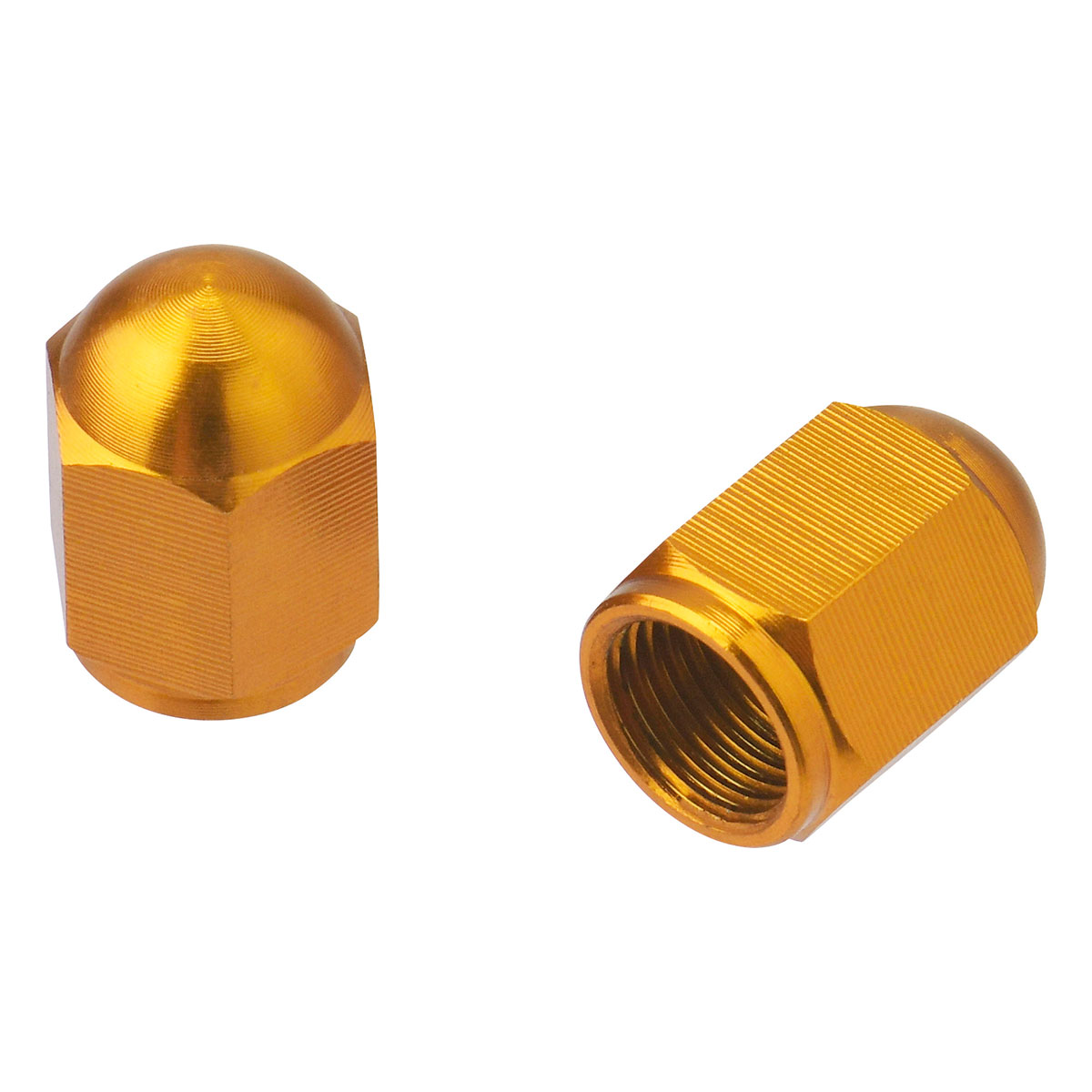 DRC アルミエアバルブキャップ ゴールド 2個入り D58-03-103