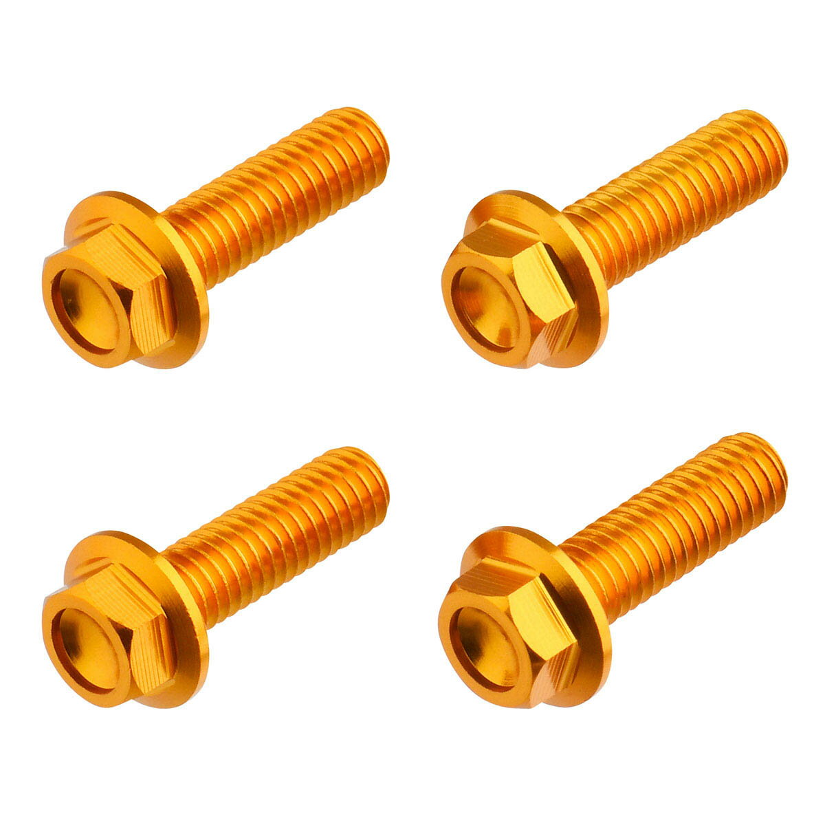 Rakuten - DRC アルミフランジボルト M6x20mm 4個入り ゴールド ダートフリーク DIRTFREAK 品番:F7641/メーカー品番:D58-51-320