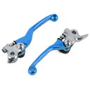 ZETA KTM SX/EXC/XC, HQV TC/FC/TE/FE/TX/FX ピボットレバーセットFP 3フィンガー H-ブルー ZE44-4139