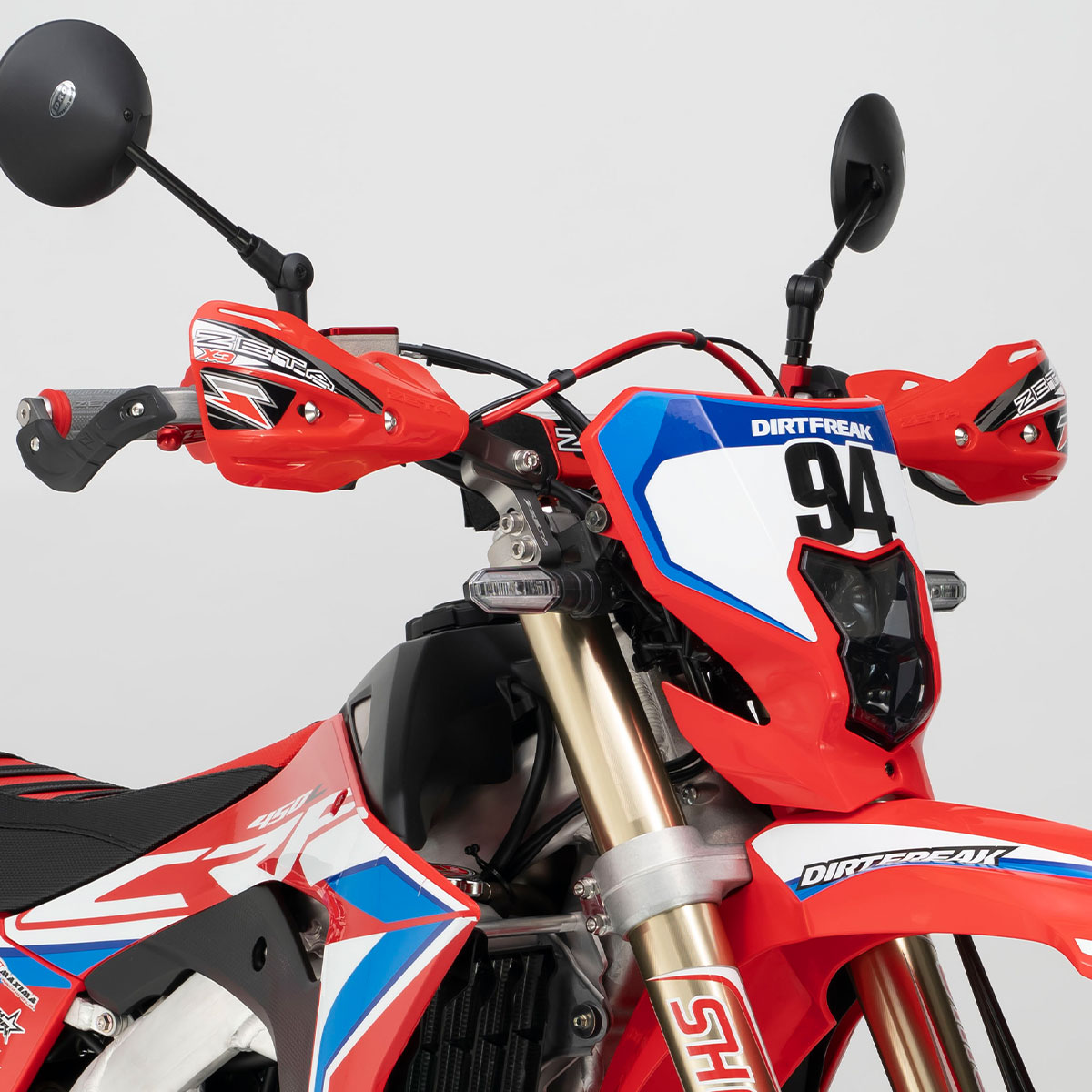 ZETA CRF450L 19- ハンドガードマウント サイドタイプ ダートフリーク DIRTFREAK ...