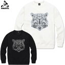 BOUNCE バウンス reccon dog タヌキ ラインストーンロゴ 綿100 10.0oz ホワイト/ブラック オリジナル メンズ トレ−ナー 秋/冬 おしゃれ スウェット 大きい サイズ ストリート系 ITALY