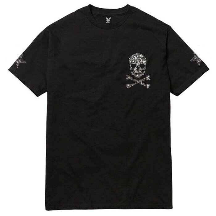 【送料無料】 BOUNCE バウンス star small skull 星ドクロ小 ラインストーンロゴ PREMIUM 半袖 綿100% メンズTシャツ トップス かっこいい おしゃれ 人気 ブランド 大きい ビッグサイズ ストリート系 ITALY ★DISCO-J★