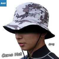 【あす楽対応!全国送料無料で半額50%OFF!】SASエスエーエスカモハット40043サーフハット帽子
