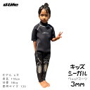 子供用 dlife ディライフ 3mm シーガル ウェットスーツ キッズ 半袖 足首ファスナー付 ウエットスーツシーガル ジュニア お子様 120 130 14...