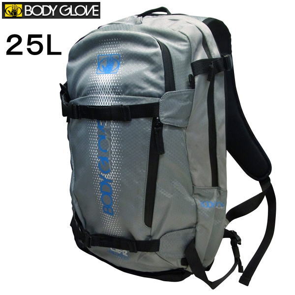 BODYGLOVE ボディグローブ PROLITE プロライト BACKPACK バックパック 25L プロテクター入り グレー リュック バッグ 登山 自転車 スキー スノボー