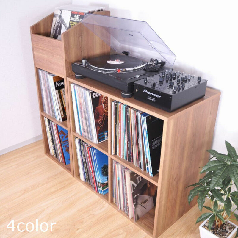 【2台セット】4マスプレーヤー台 DULPA400P + 2マス1BOX DULPA300 / disk union / ディスクユニオン / レコードラック ...