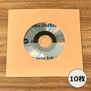 【 CD用スリーブ(片穴あき)・クラフト 10枚セット 】CDスリーブ CD保護 CD ビニール CDビニール CDビニールカバー CD保管 CD保存 CD収納...