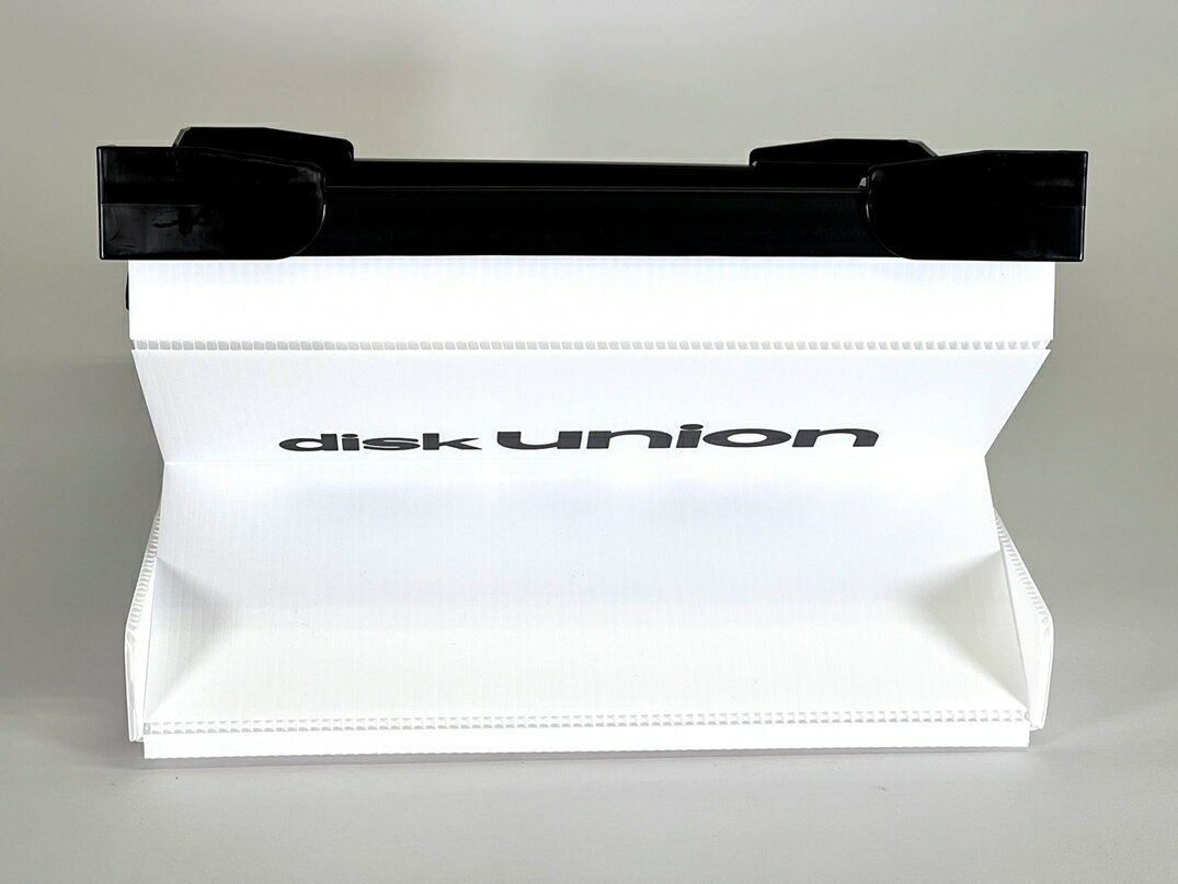 【DUレコードコンテナ WHITE (LPサイズ)】/ disk union / ディスクユニオン / レコードラック レコード収納 LPラック 収納ラック インテリア コンテナ レコードコンテナ LP収納 LP 12inch 棚 収納棚 LP 本 3