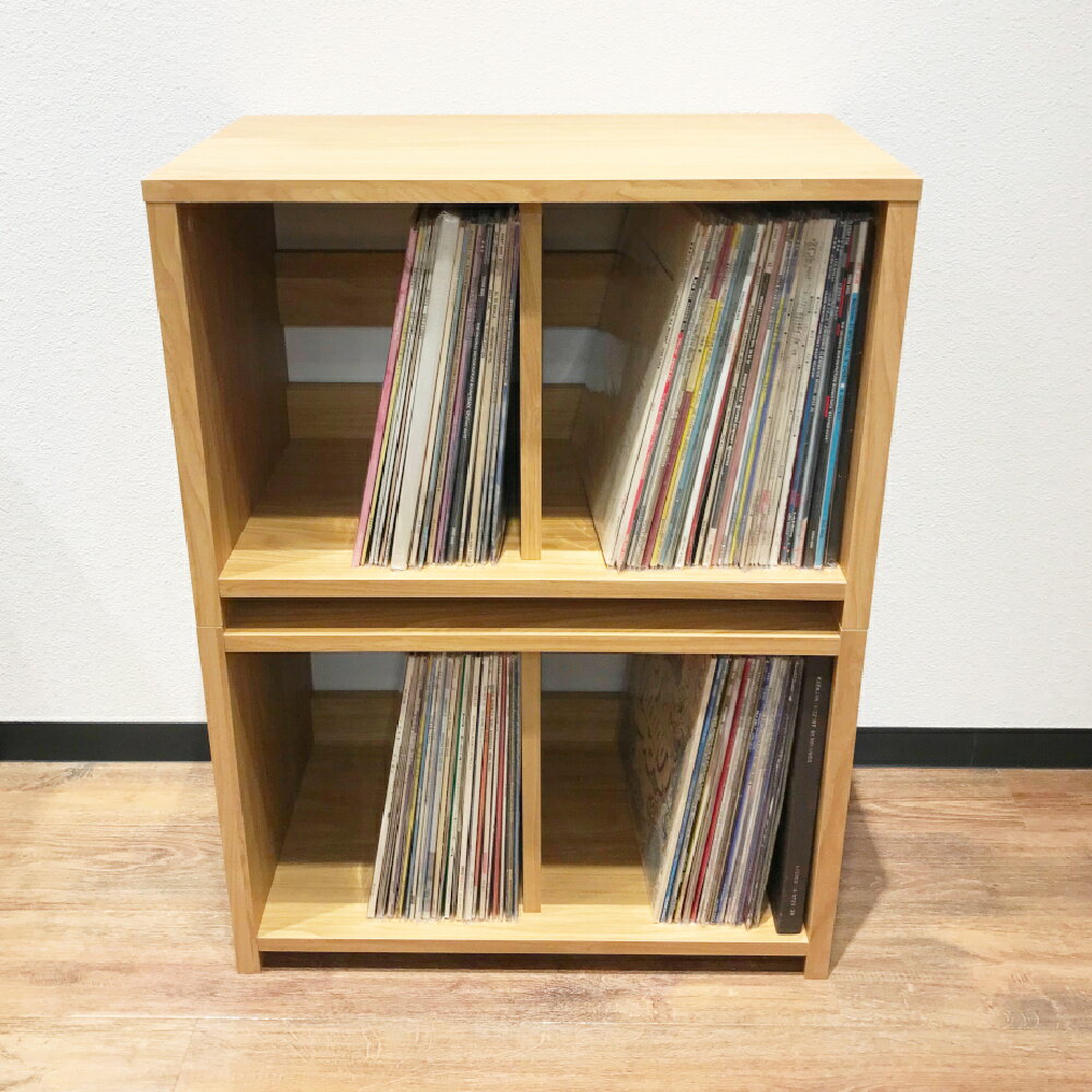 レコードラック 【スタッキングラック 2段 REGULAR × REGULAR FLAT】 スタッキング...