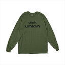 リー トレーナー メンズ 【 ディスクユニオン Long Sleeve Tee Military Green 】 disk union / ディスクユニオン ロングスリーブTシャツ ロゴグッズ