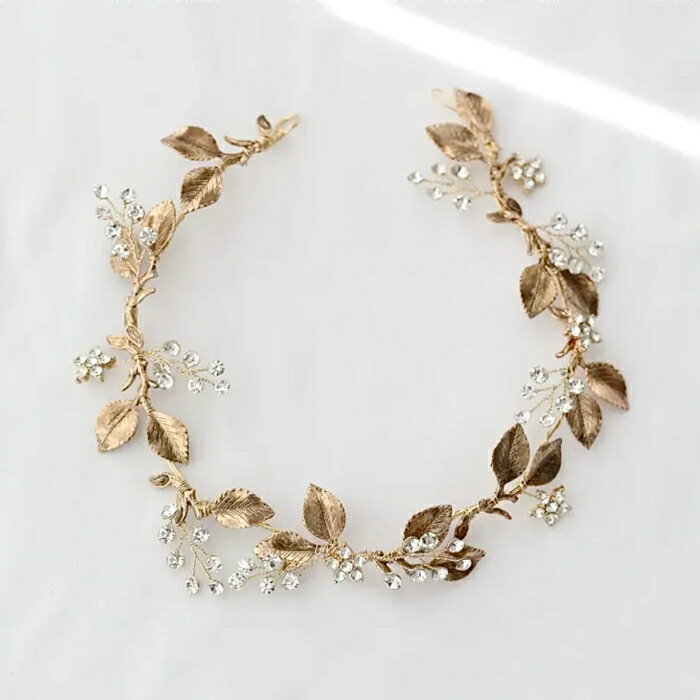 ヘッドドレス パール 花 ゴールド シルバー フラワー 髪飾り 大ぶり リーフ ヘアコーム セット ウェディング ヘア 編みおろし ブライダル 花嫁 結婚式 ブ...