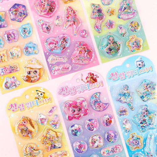 樂天商城 - 【入荷済み/全6種類】キャッチ！ティニピン ティニピン シール ウォーターシール ウォーターインシール ウォーターステッカー ボンボンシール 正規品 韓国 ぷっくりシール カプセルシール ステッカー ライセンス セット キャラクター グッズ 韓国版 ぷくぷくシール 3Dシール