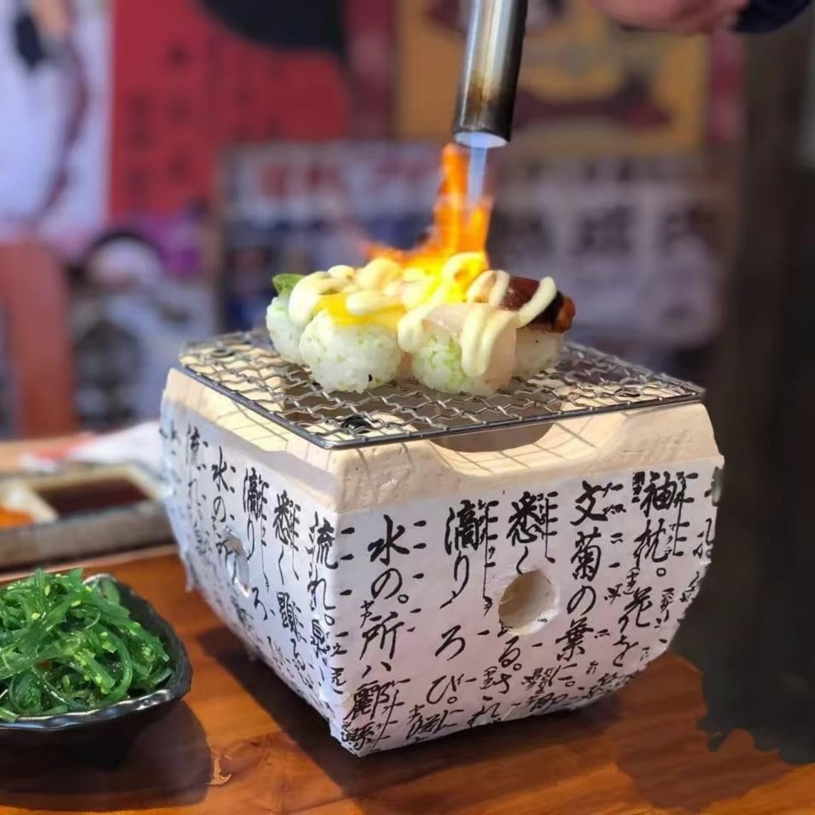 練炭コンロ セラミック火鉢 焼き鳥コンロ 炭ストーブ テーブルバーベキューグリル 屋外キャンプグリル ..