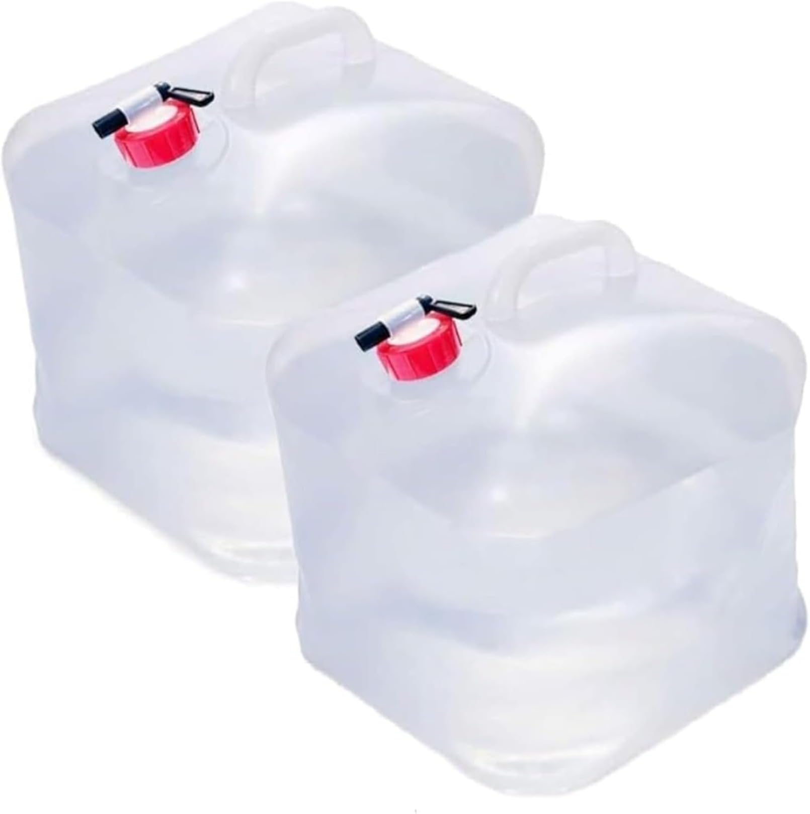 防災用 折りたたみウォーターバッグ 2個セット 大容量 携帯便利 非常用給水袋 キャンプ/避難用 ポリタ..