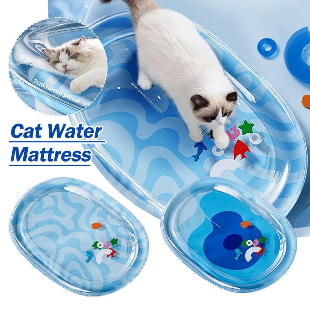 ペット用ウォーターベッド 猫 犬 ウォーターマット 濡れない 冷感 ひんやりマット 冷却機能付き猫ベッ..