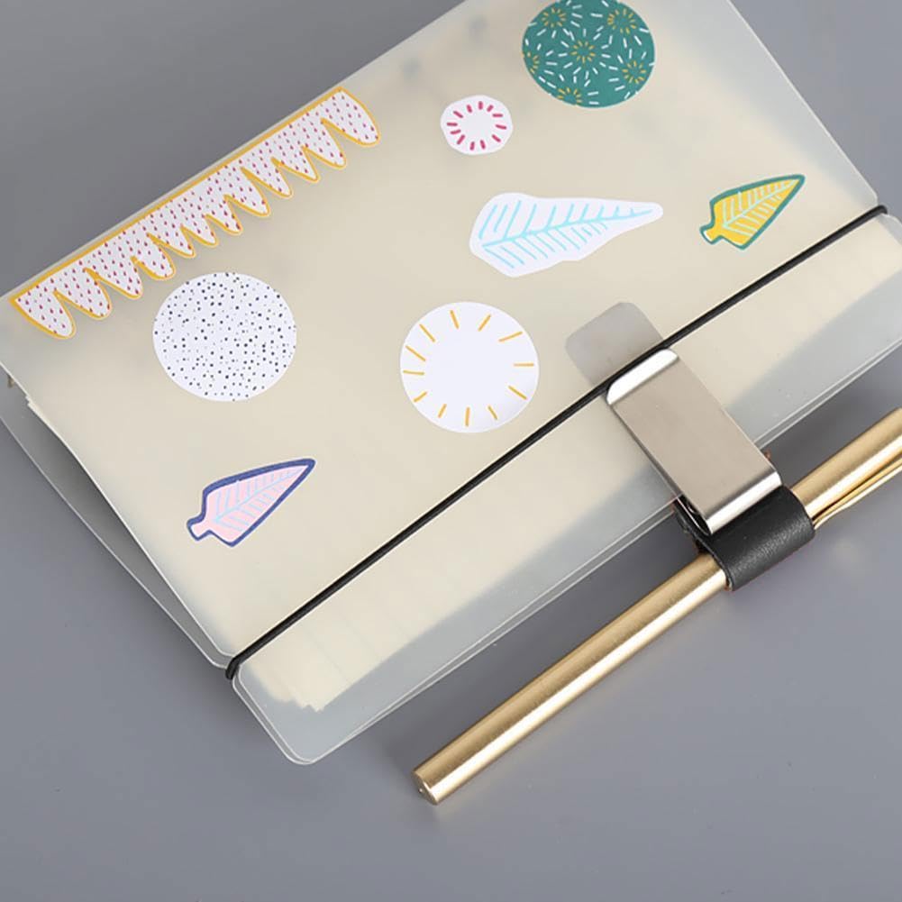 ペンホルダー レザークリップ 手帳用 ペンホルダークリップ レザーペンホルダー ステンレスクリップ付..