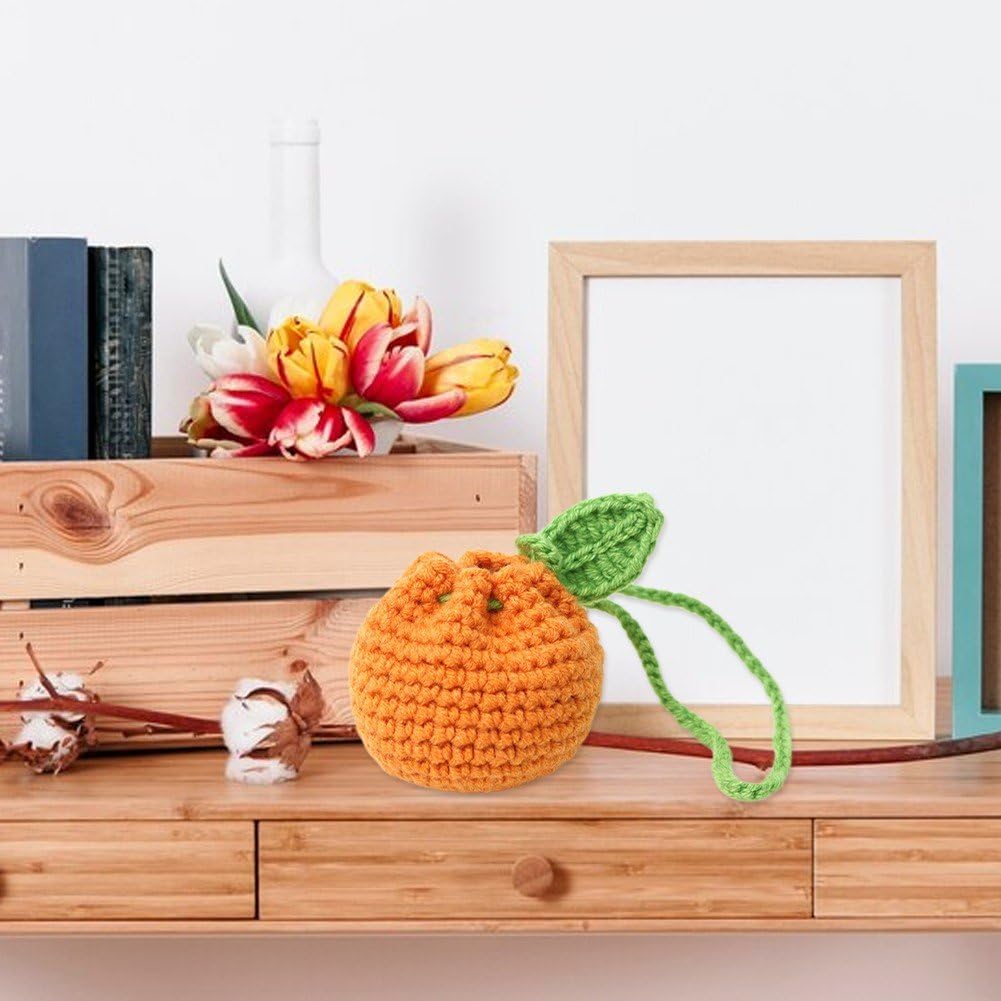 イチゴ 小銭入れ コインケース かぎ針編み 巾着バッグ かわいい かぎ針編み財布 バッグ コインチャージャー