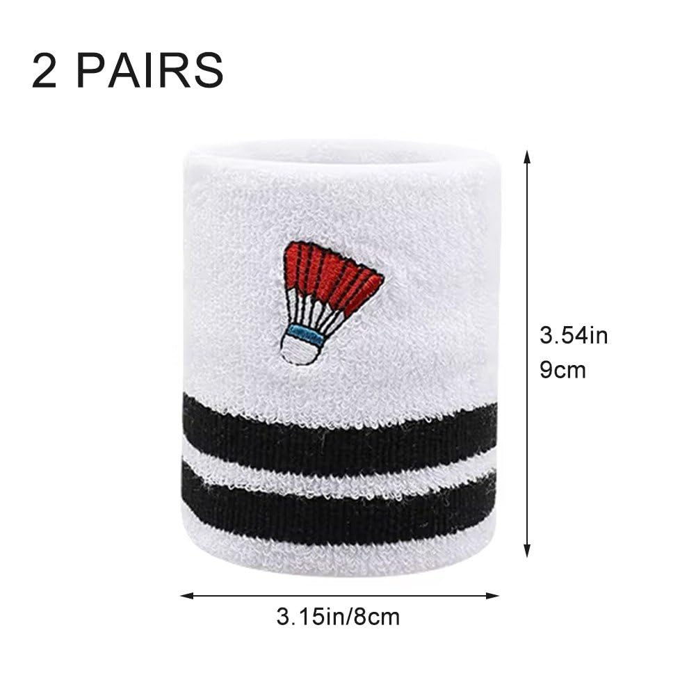 リストバンド 手首バンド 汗バンド コットン ストライプ柄バンド スポーツバンド リストガード ストレッチバンド テニス ランニング用 4個