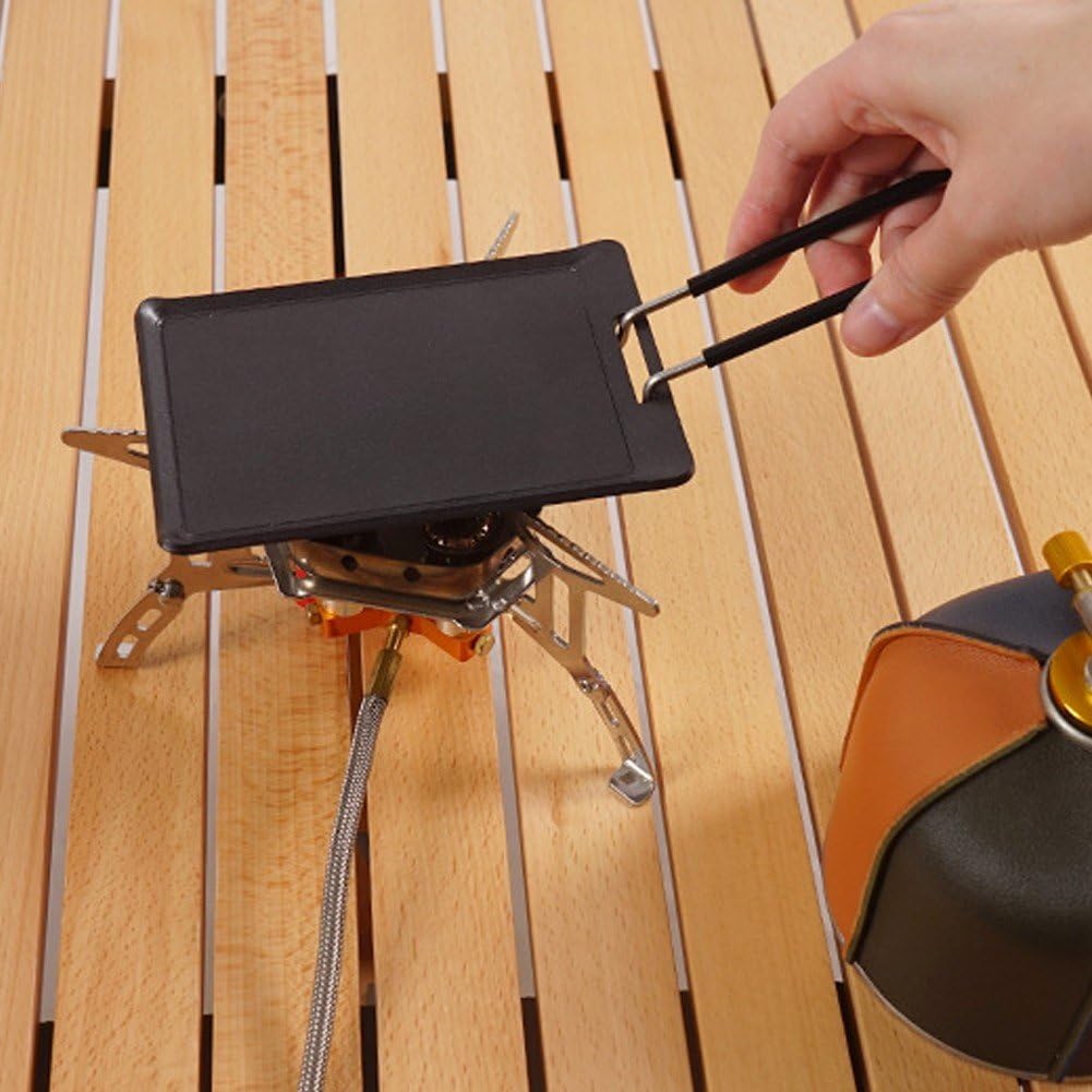 小型 キャンプフライパン ポータブル グリルパン バーベキュー グラタン皿 パン 折りたたみ式 テフロン..