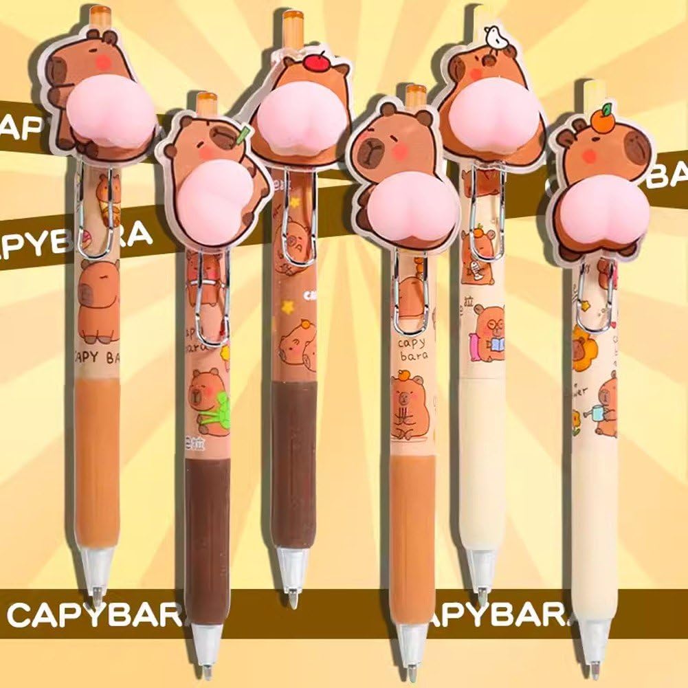 かわいい カピバラ シャープペンシル 描画 自動鉛筆 お絵かき 書き込み 学校 文具用品 子供 0.5mm ラン..