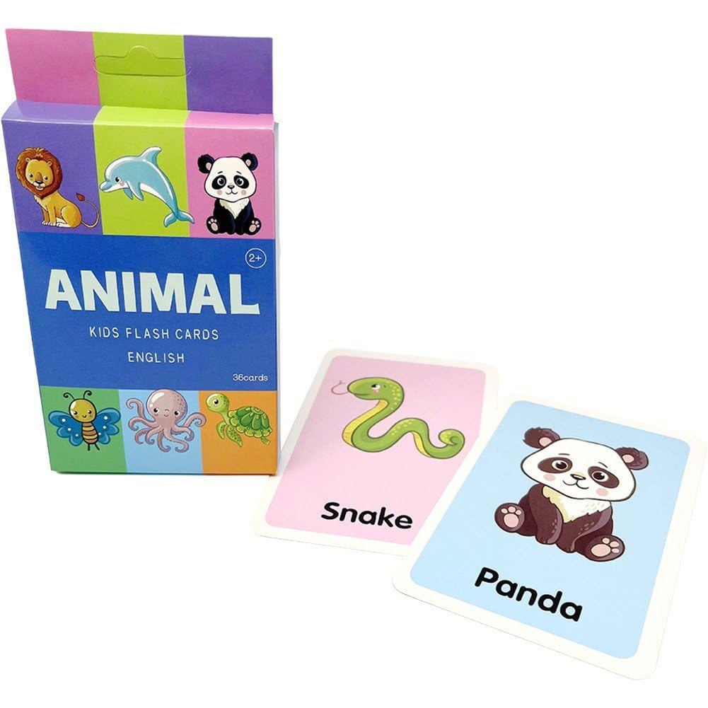 動物の形 教育用 フラッシュカード 認知カード 教えるカード 英語学習 単語カード 教育玩具 赤ちゃん ..