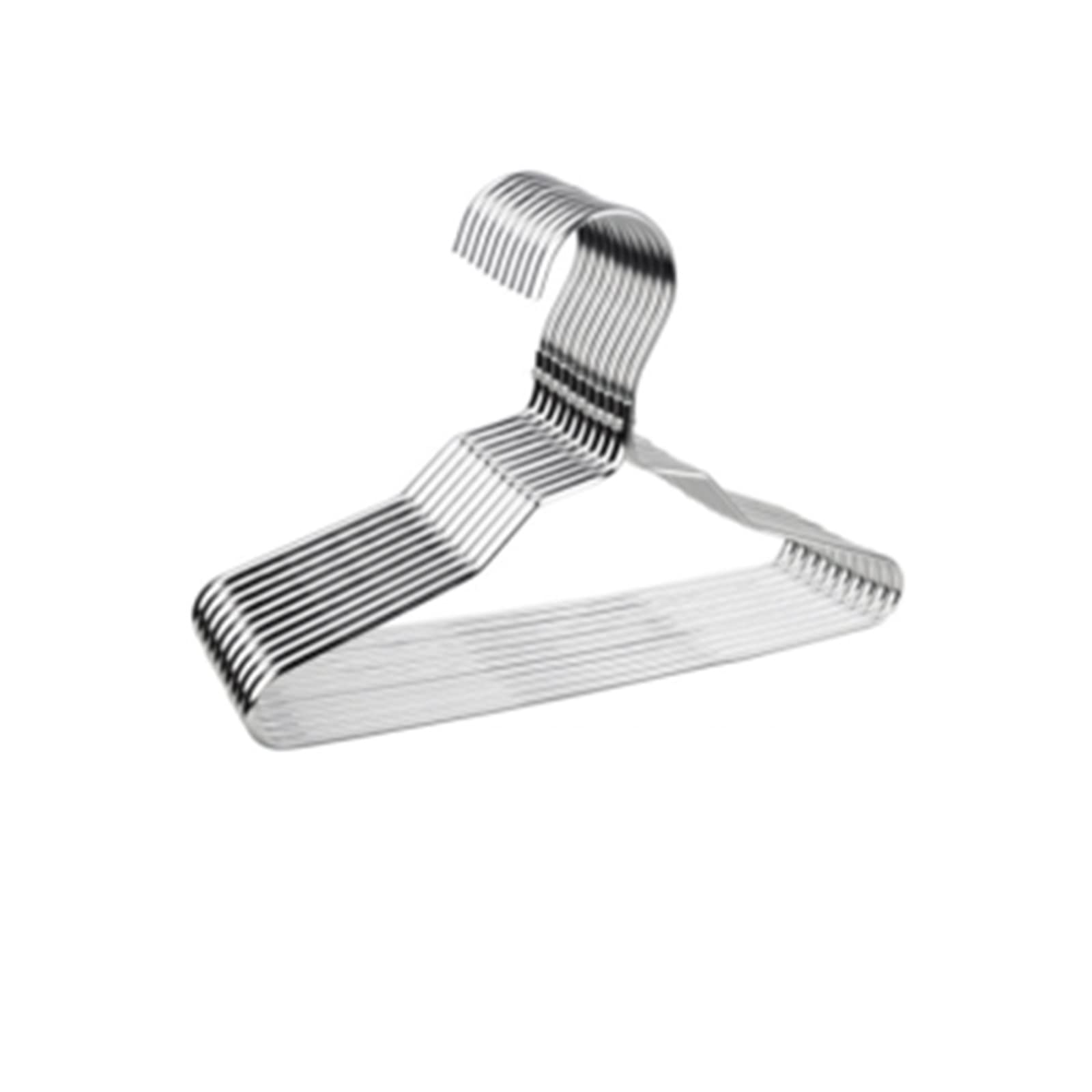 子供用ハンガー 子供のハンガーベビーハンガー10 PC 省スペース 収納 耐久性 (色 : Silver, Size : 10pcs)