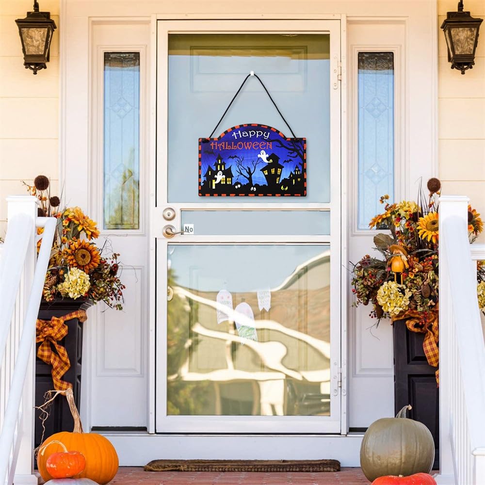 ハロウィン 飾り 看板 ハロウィン壁掛け装飾フェスティバル木製看板 パーティー 装飾