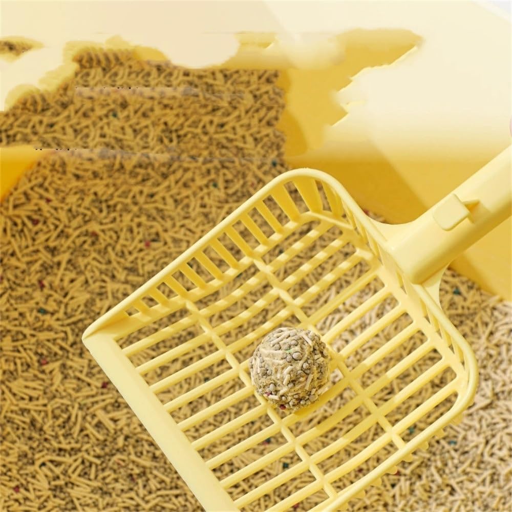 猫砂スコップ 猫用トイレスコップ 細穴 家庭用 砂取り用品(白) 3