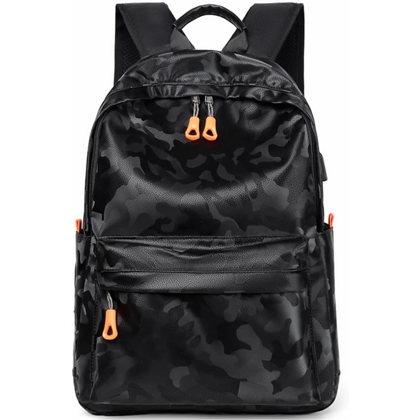 [] ミリタリーデザイン 防水耐久ナイロンバックパック 14 インチ PC・A4 書類収納可 3 層ポケット多収..