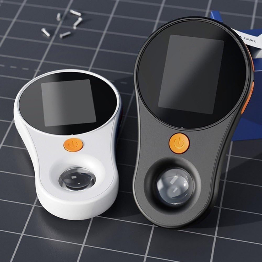 拡大鏡 デジタル拡大鏡 顕微鏡 携帯型 虫眼鏡 LED ライト付き ハンドヘルド スクリーン付き 携帯便利 ..