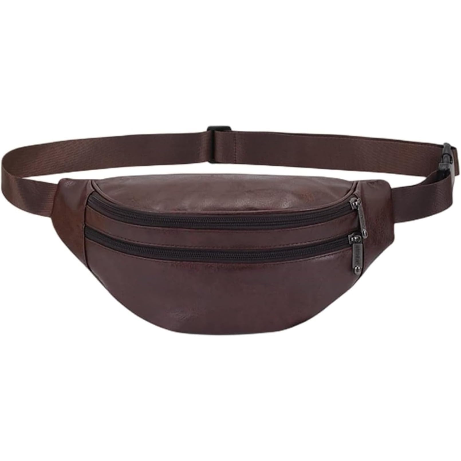 PU 男女兼用 大容量ヒップバッグ - クロスボディ 2way 仕様 防水機能付き サイクリング対応 - 旅行・ア..