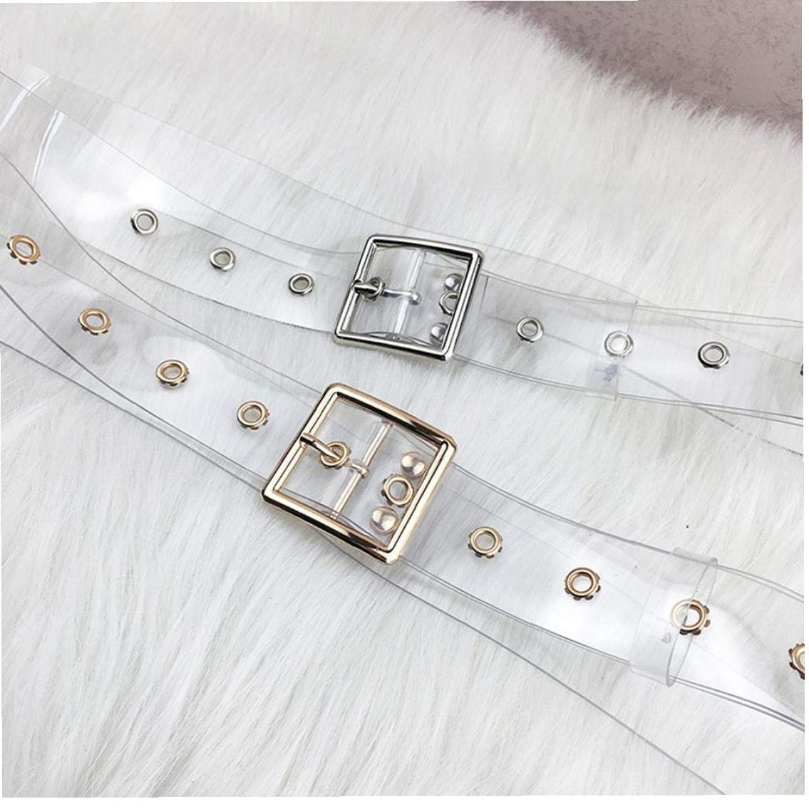 クリアベルト 女性 ウエストベルト 樹脂 透明ロング レディースベルト ドレスバンド ベルト 大人用 金..