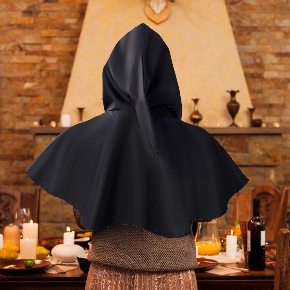 男性フードマント 肩ケープ 快適マフラー 中世肩カウル 春 メンズショール 宴会用