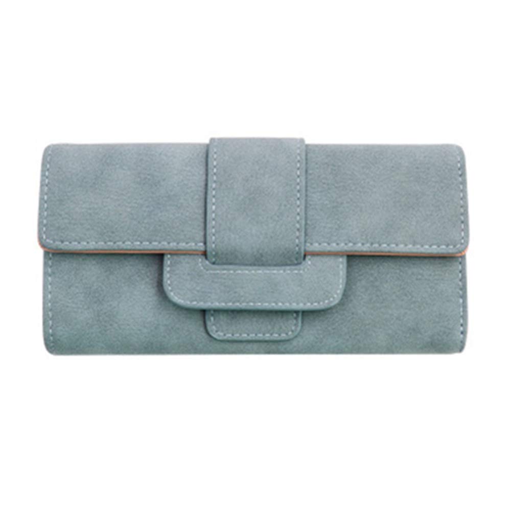 レディース財布 三つ折メンズ財布レトロなライチパターン大容量ロングクラッチ(D)