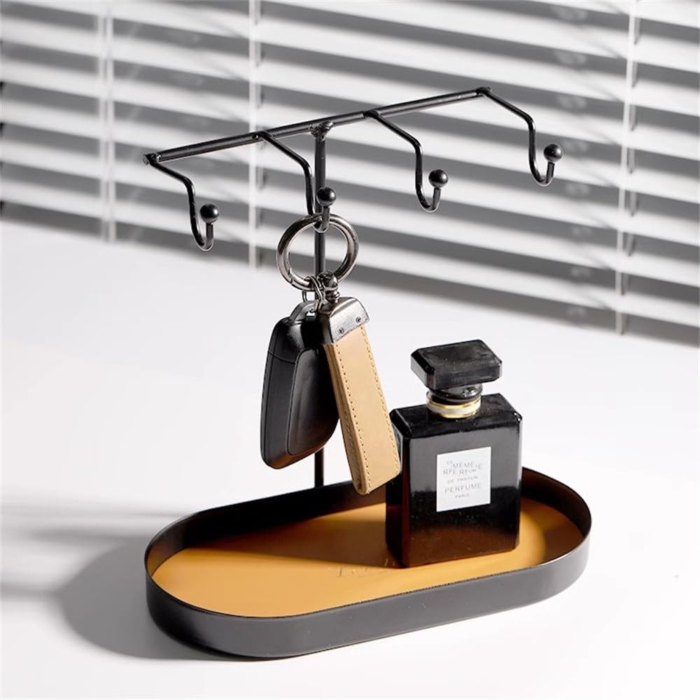 鍵置き スカンジナビア風玄関オーバル収納トレイ キートレイ ジュエリー収納(Colour 1)