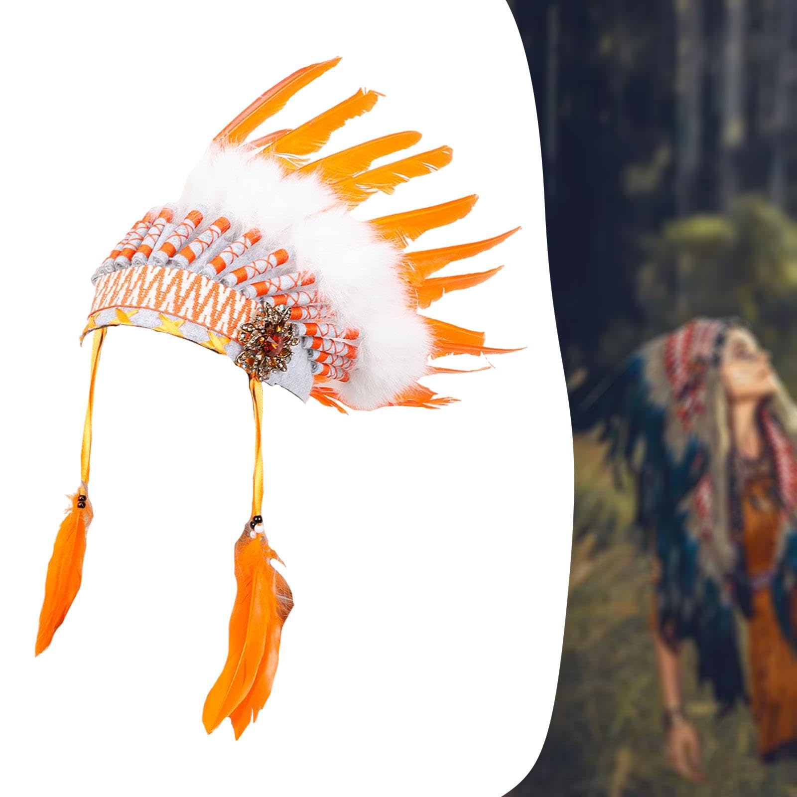 [] 羽根飾り 装飾コスチュームアクセサリー 仮装ヘッドバンド